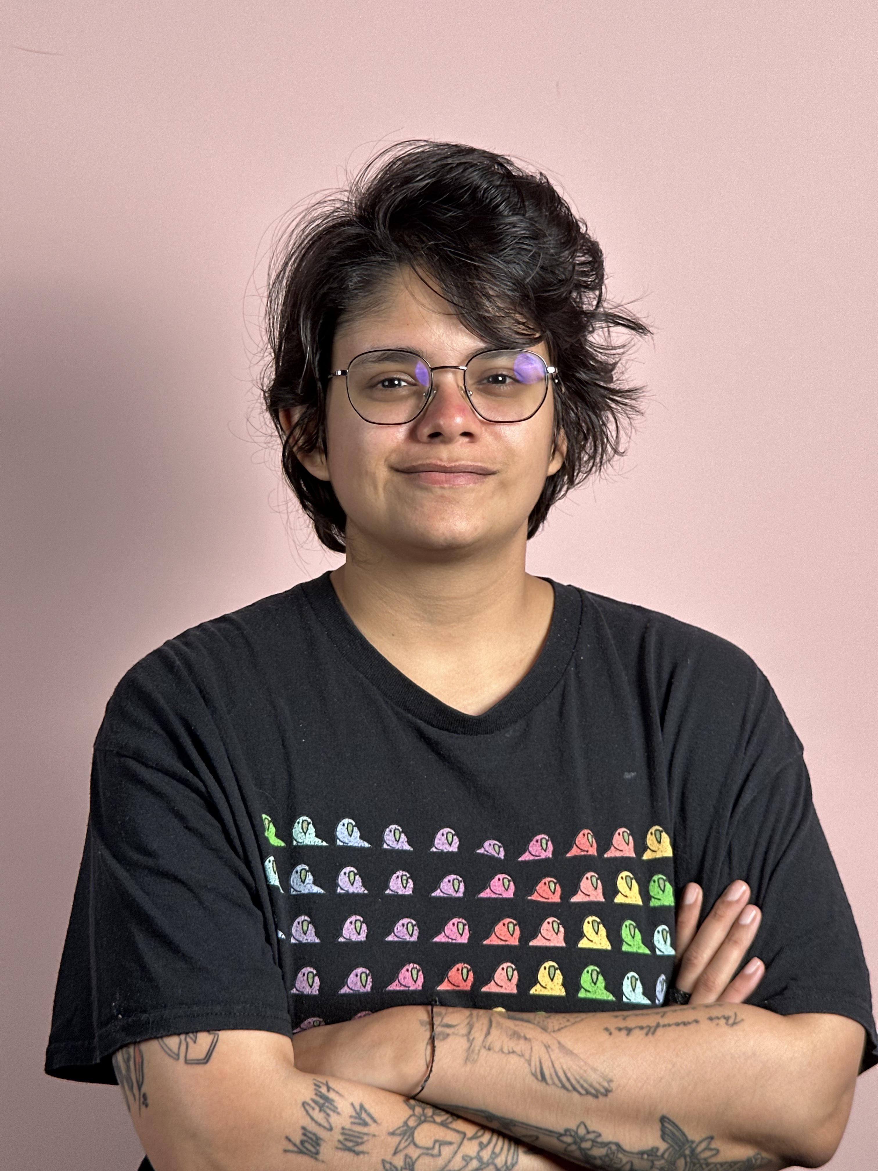 A portrait of staff writer Nikita Achanta shot on the Freewell 1.7x lens