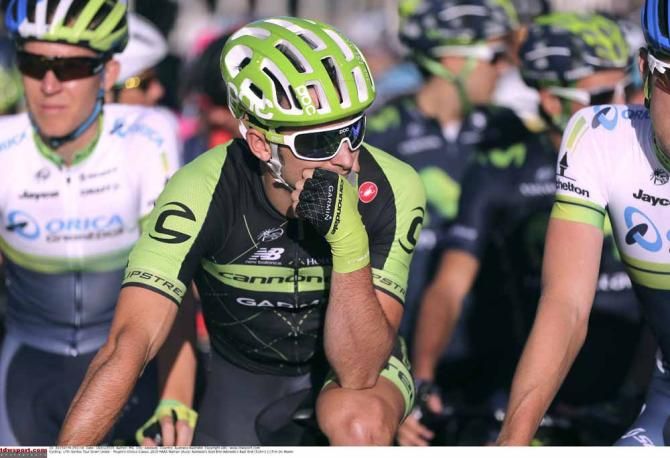 Nathan Haas (Cannondale-Garmin) on the start line