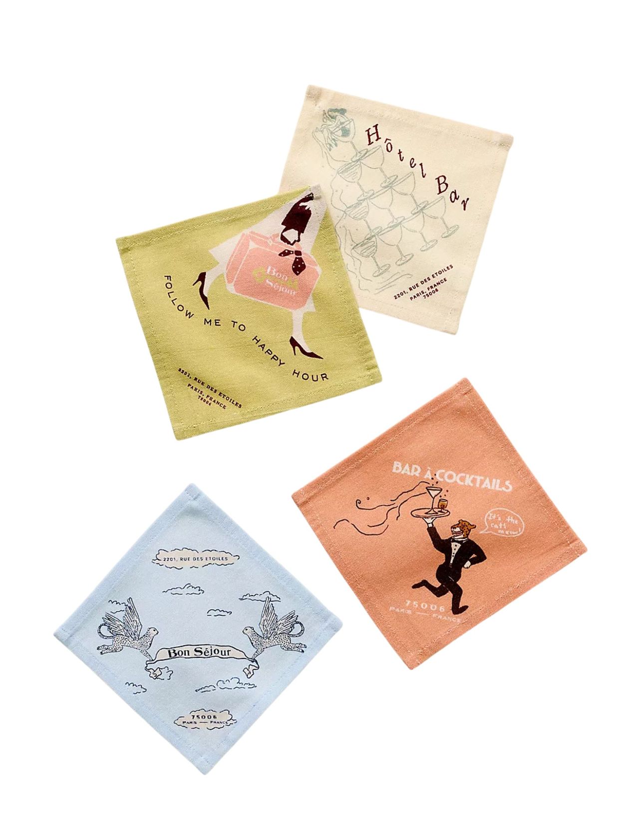 Hotel Cotton Cocktail Napkins