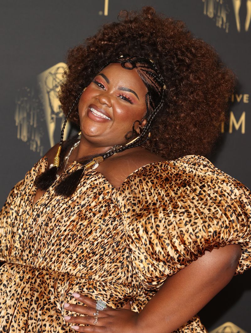 los angeles, california september 12 nicole byer attends the 2021 creative arts emmys at microsoft theater on september 12, 2021 in los angeles, california photo by kevin wintergetty images