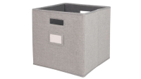 Squared Away 13-Inch Collapsible Storage Bin w/ Label Holder