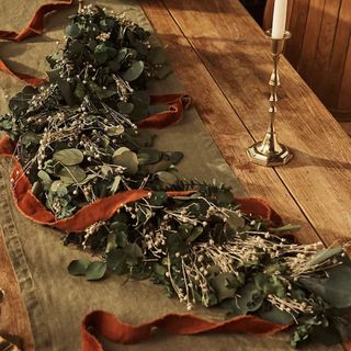 Terrain Preserved Eucalyptus + Flax Garland