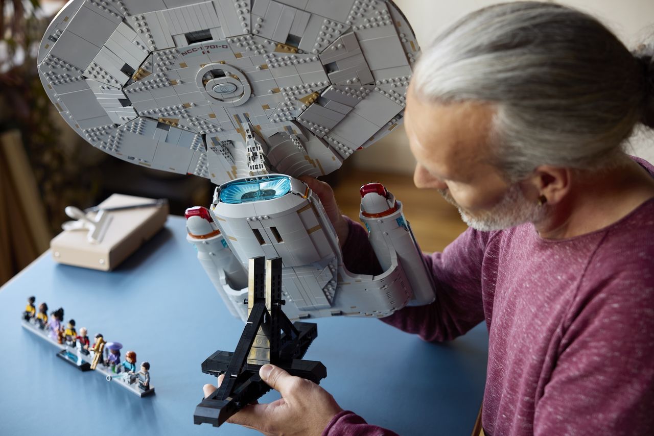 LEGO Star Trek set from multiple angles