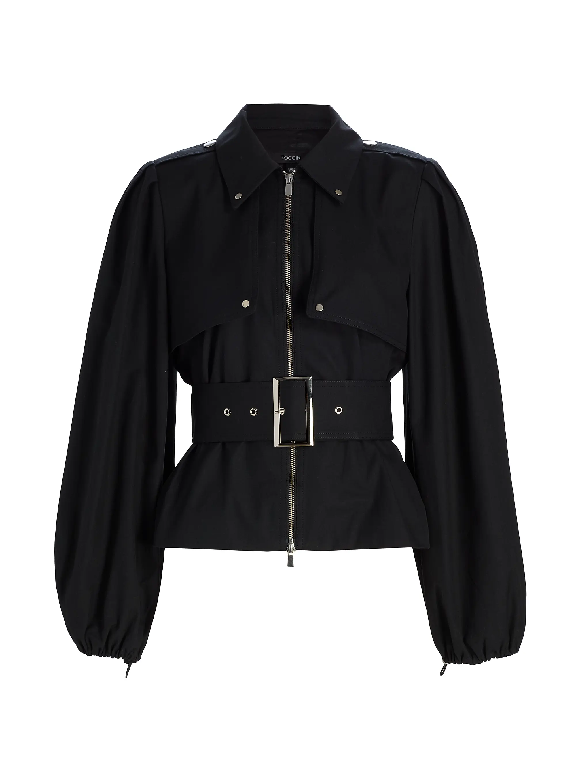 Brighton Belted Zip-Front Jacket