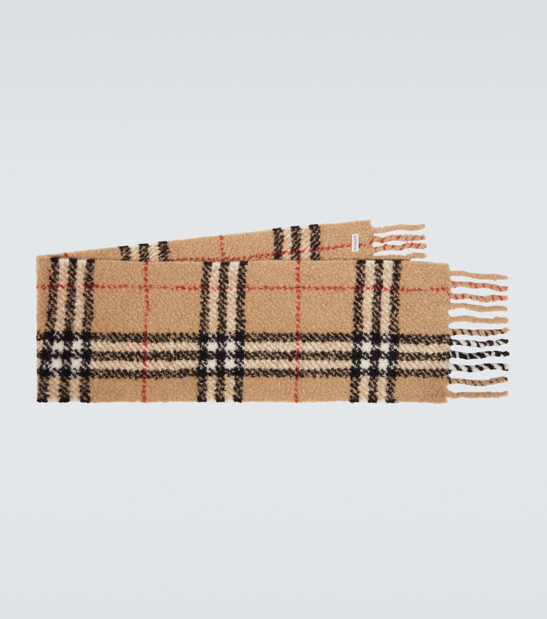 Burberry Check Wool-Blend Bouclé Scarf