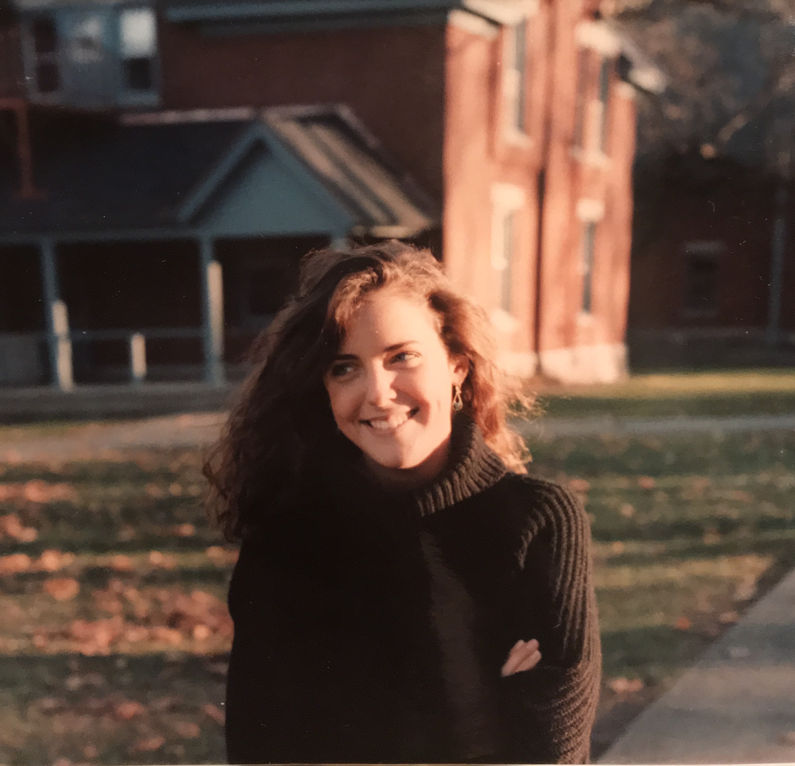 Larissa Mills in the '80s before her breast augmentation