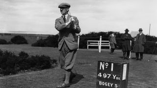 Abe Mitchell at the 1929 Ryder Cup at Moortown Golf Club, West Yorkshire