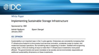 Whitepaper from IBM covering the subject of implementing sustainable storage infrastructure
