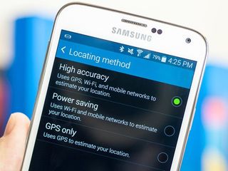Galaxy S5 location settings