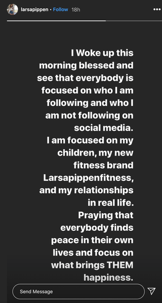 larsa pippen kardashian response