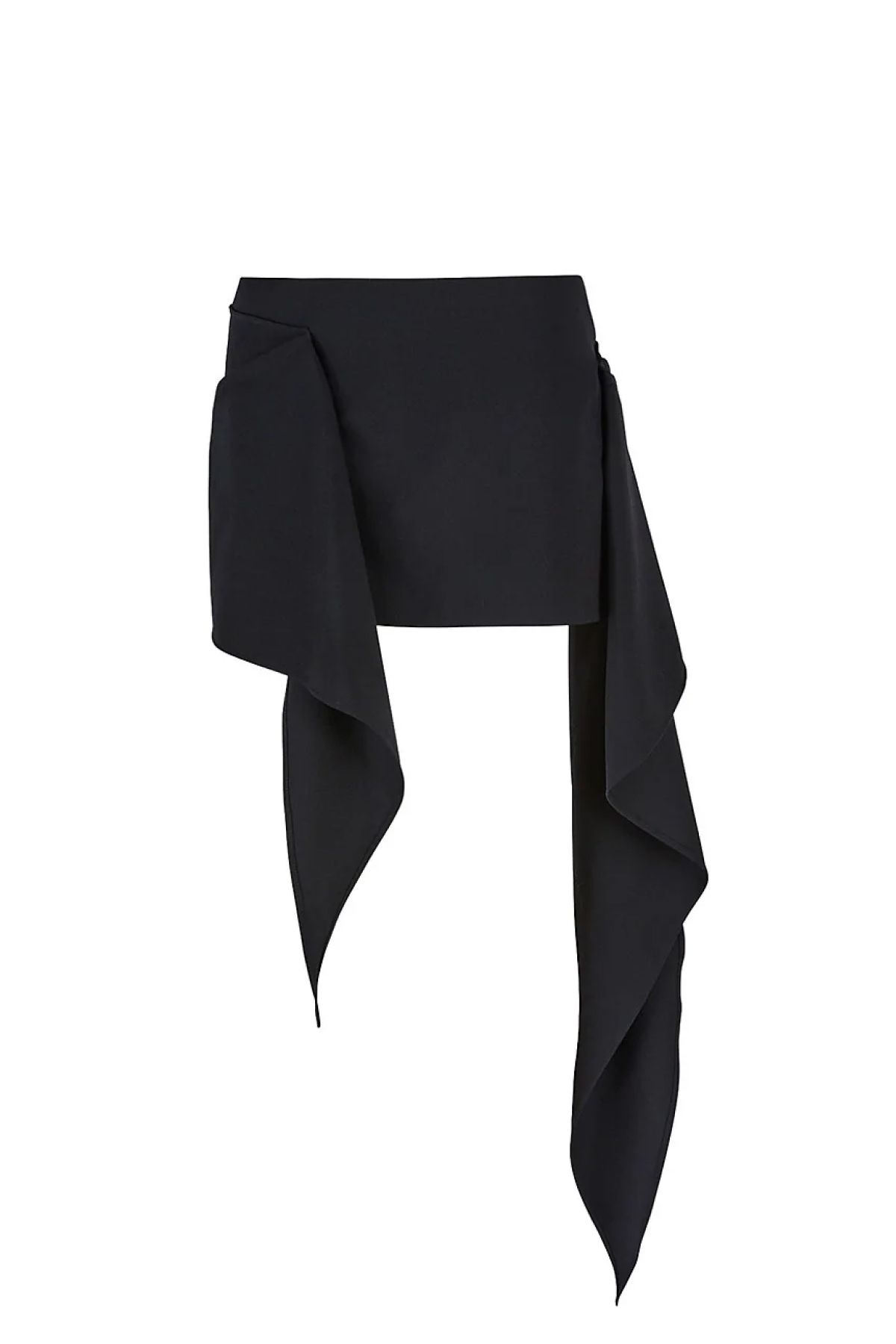 The Attico Cloe Draped Miniskirt