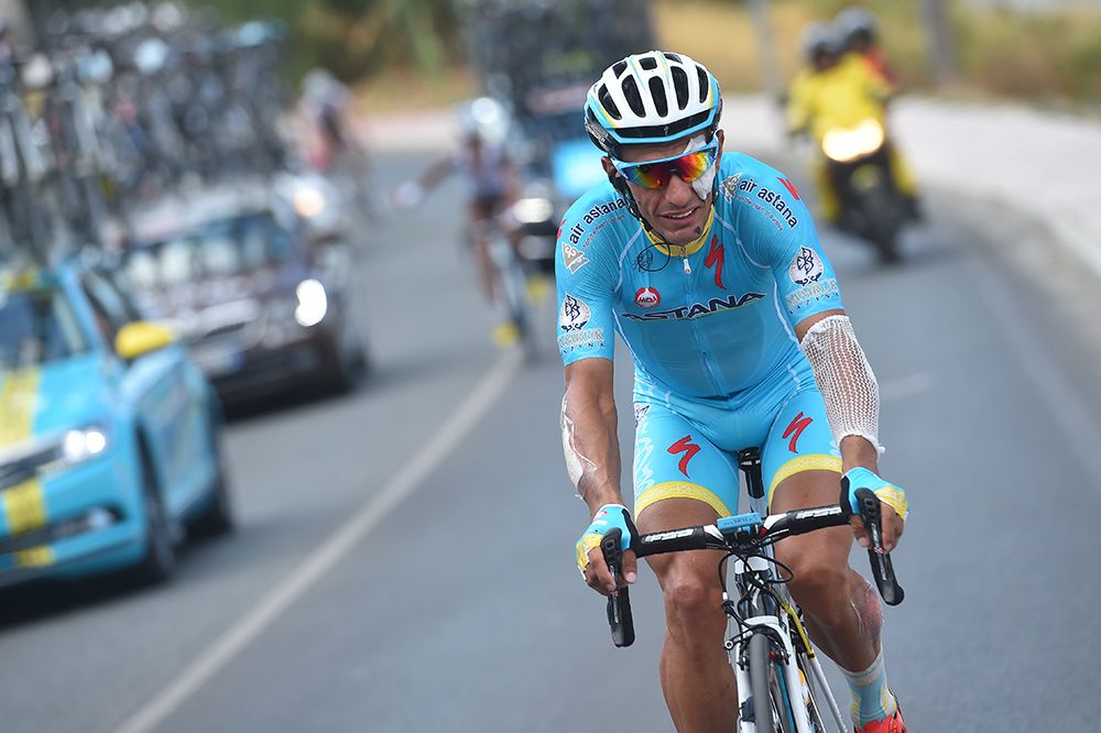 Paolo Tiralongo (Astana) quit the race