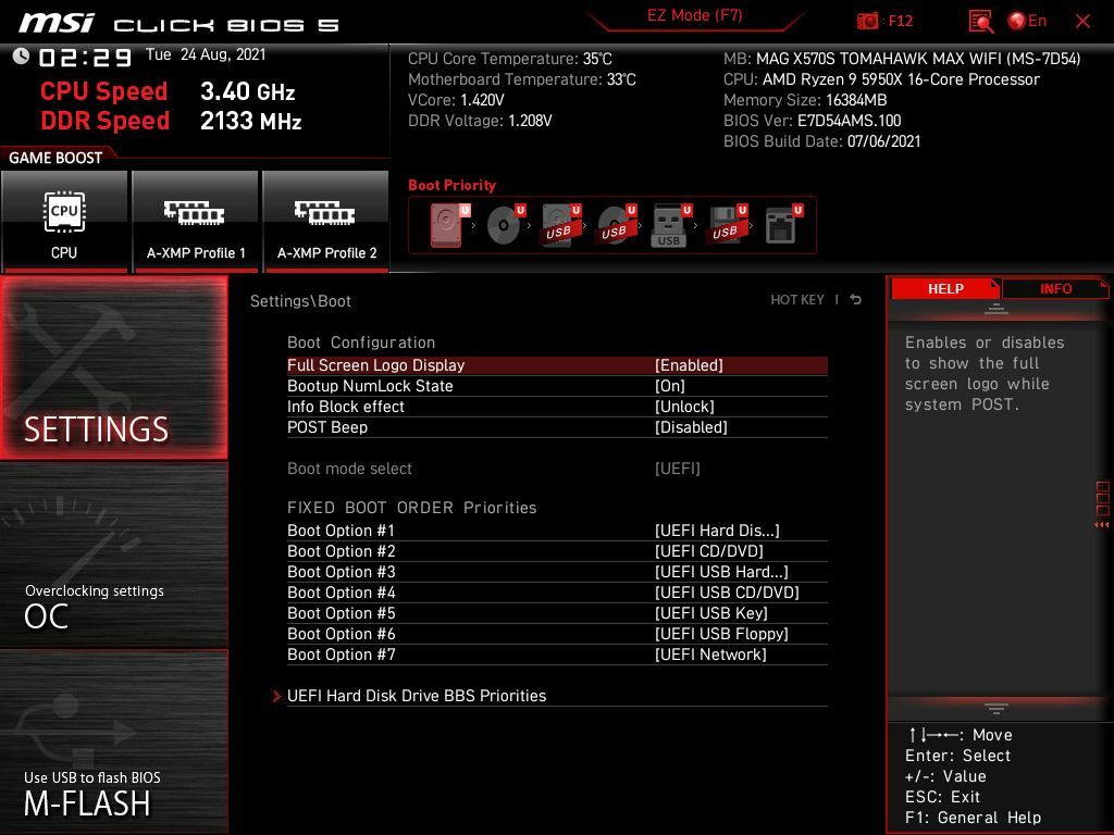 MSI MAG X570S Tomahawk Max WIFI