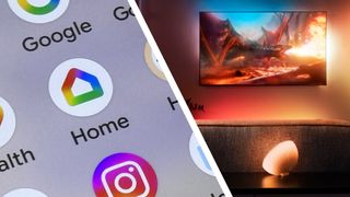 The Google Home app and Philips Hue lights