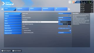 Microsoft Flight Simulator 2024 graphic settings on ASUS ROG Ally