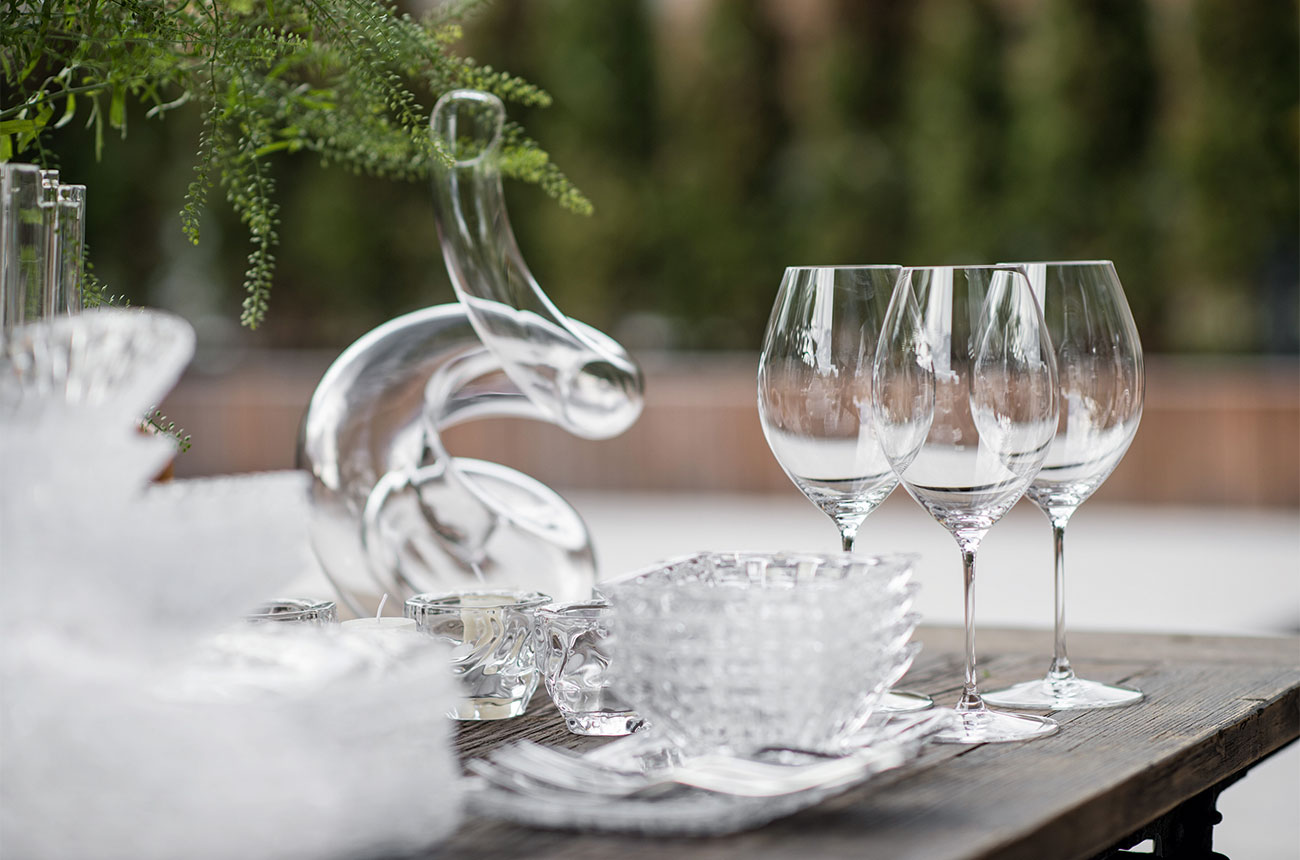 Riedel glassware