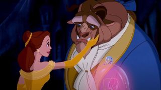 Belle and Beast in Beauty and the Beast.