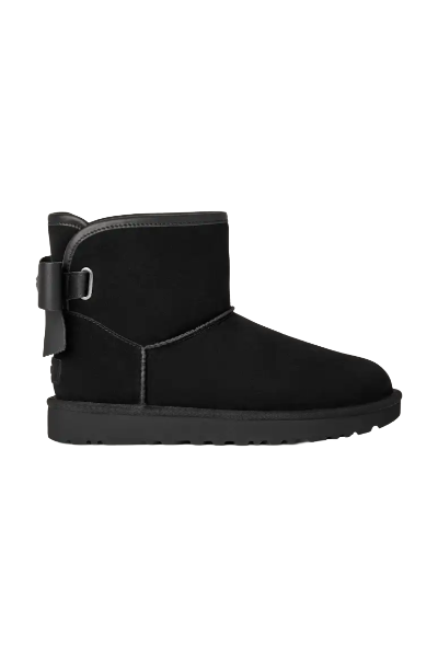 UGG, Women&#039;s Ultra Mini Bailey Leather Bow (Were $170)