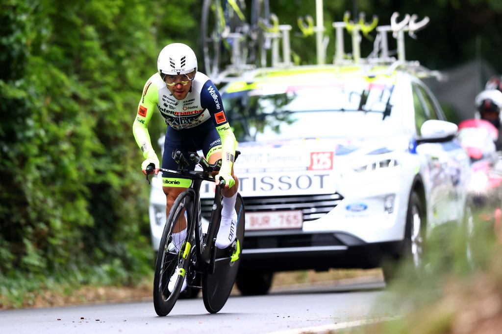 VERONA ITALY MAY 29 Domenico Pozzovivo of Italy and Team Intermarch Wanty Gobert Matriaux sprints during the 105th Giro dItalia 2022 Stage 21 a 174km individual time trial stage from Verona to Verona ITT Giro WorldTour on May 29 2022 in Verona Italy Photo by Michael SteeleGetty Images