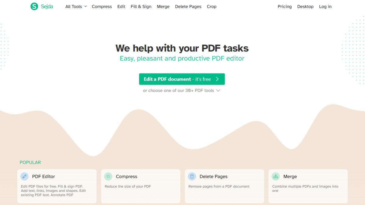 Sejda PDF editor review