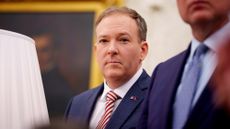 EPA Administrator Lee Zeldin attends a meeting with U.S. President Donald Trump and NATO Secretary General Mark Rutte in the Oval Office of the White House on March 13, 2025