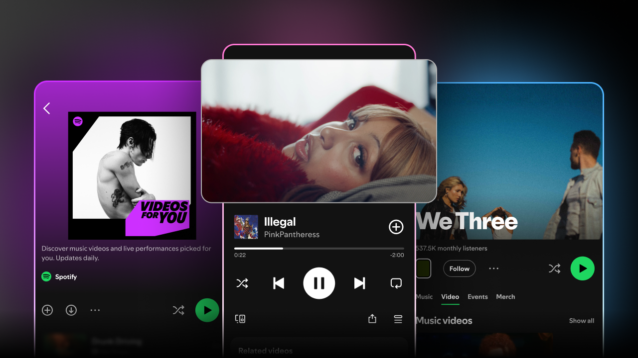 Spotify's new Videos for You playlist