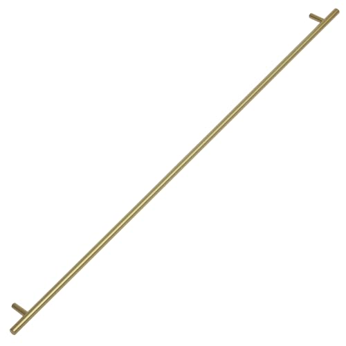 Satin Brass Kitchen Door Handles T Bar Style - 640mm Centres