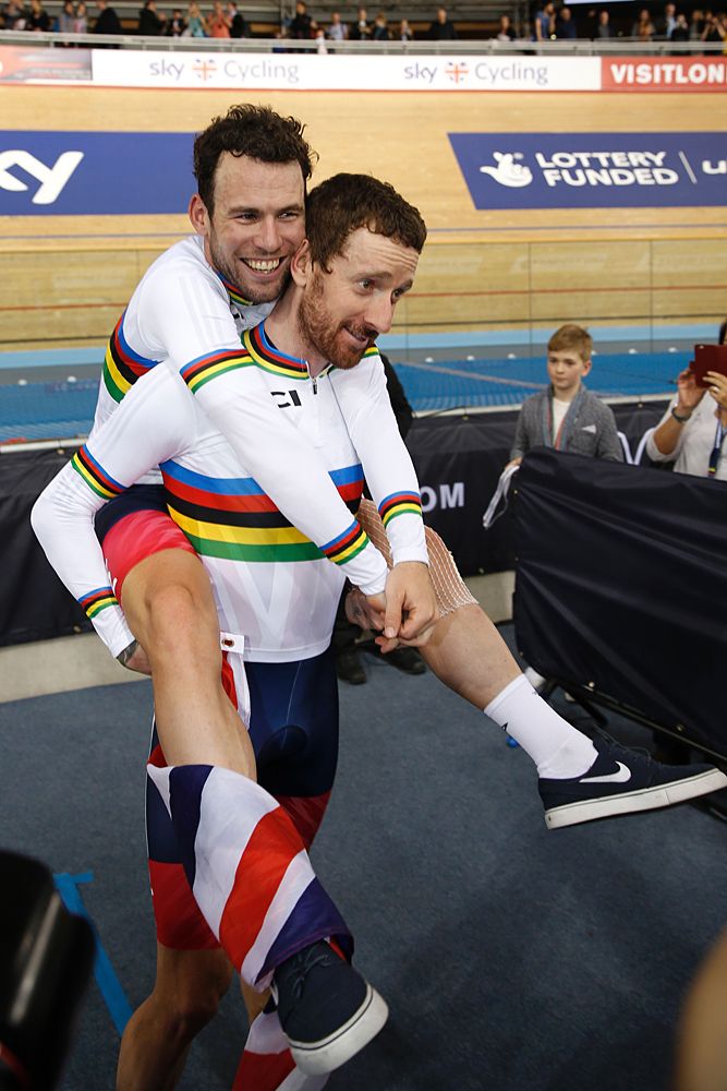 Bradley Wiggins and Mark Cavendish 2016 Madison World Champions