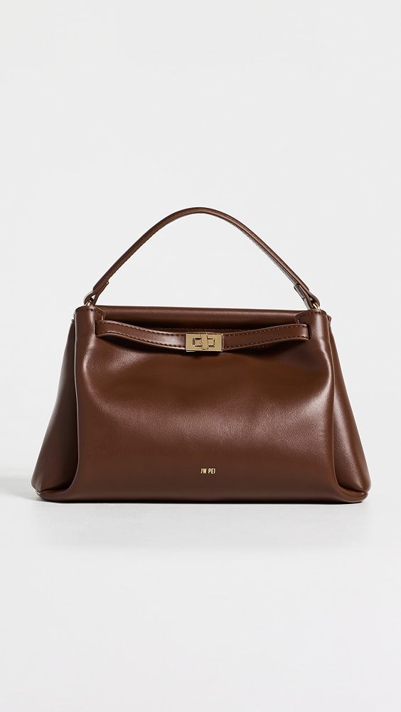 Carmen Top Handle Bag - Reddish Brown