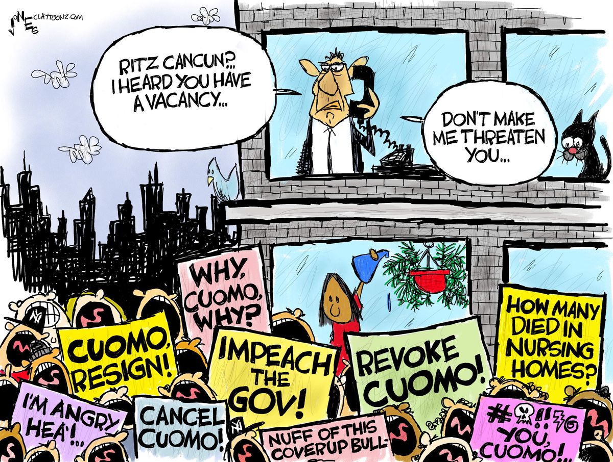 Political Cartoon U.S. cuomo cruz nursing home deaths | The Week