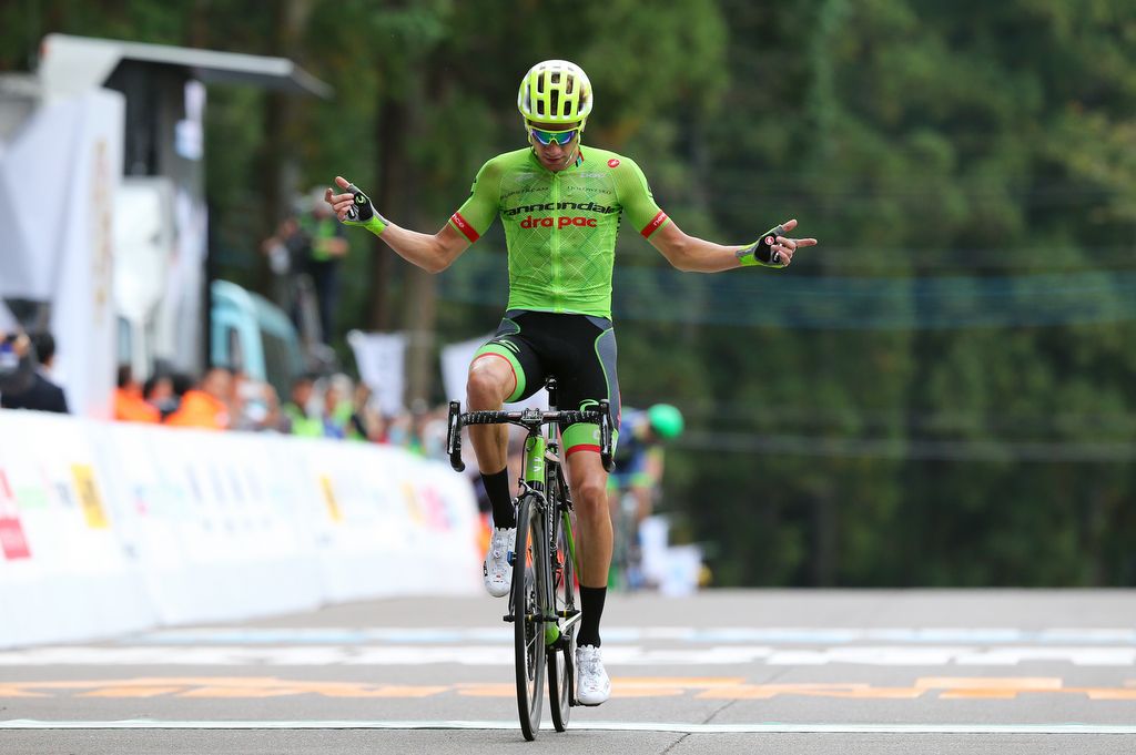 Davide Villella (Cannondale-Drapac) celebrates his victory