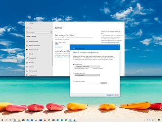 Windows 10 full backup using system image tool