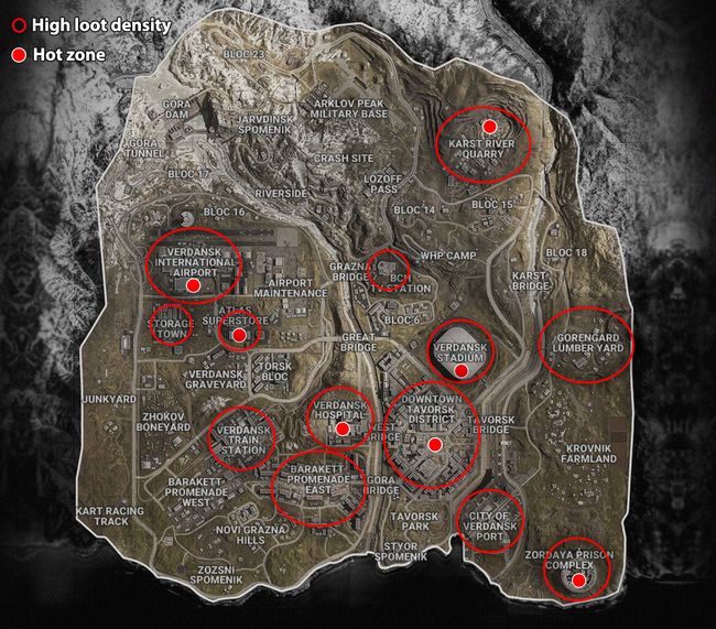 Mapa Do Warzone Conhe A As Zonas Quentes De Verdansk E Rebirth Island