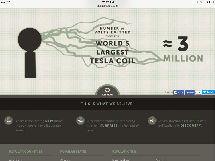 World's largest Tesla coil illustration