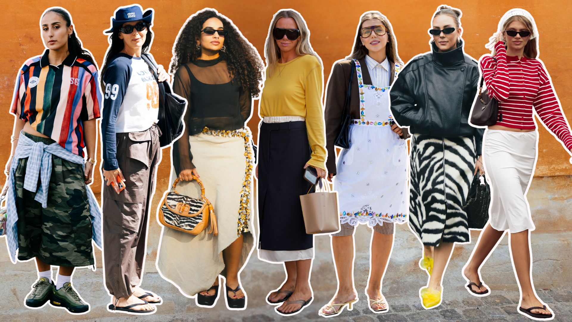 A collage of the key street style trends spotted at Copenhagen Fashion Week August 2026.