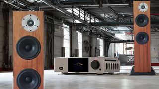 Serhan Swift speakers and DEQX amplifier in a Firefly-generated warehouse