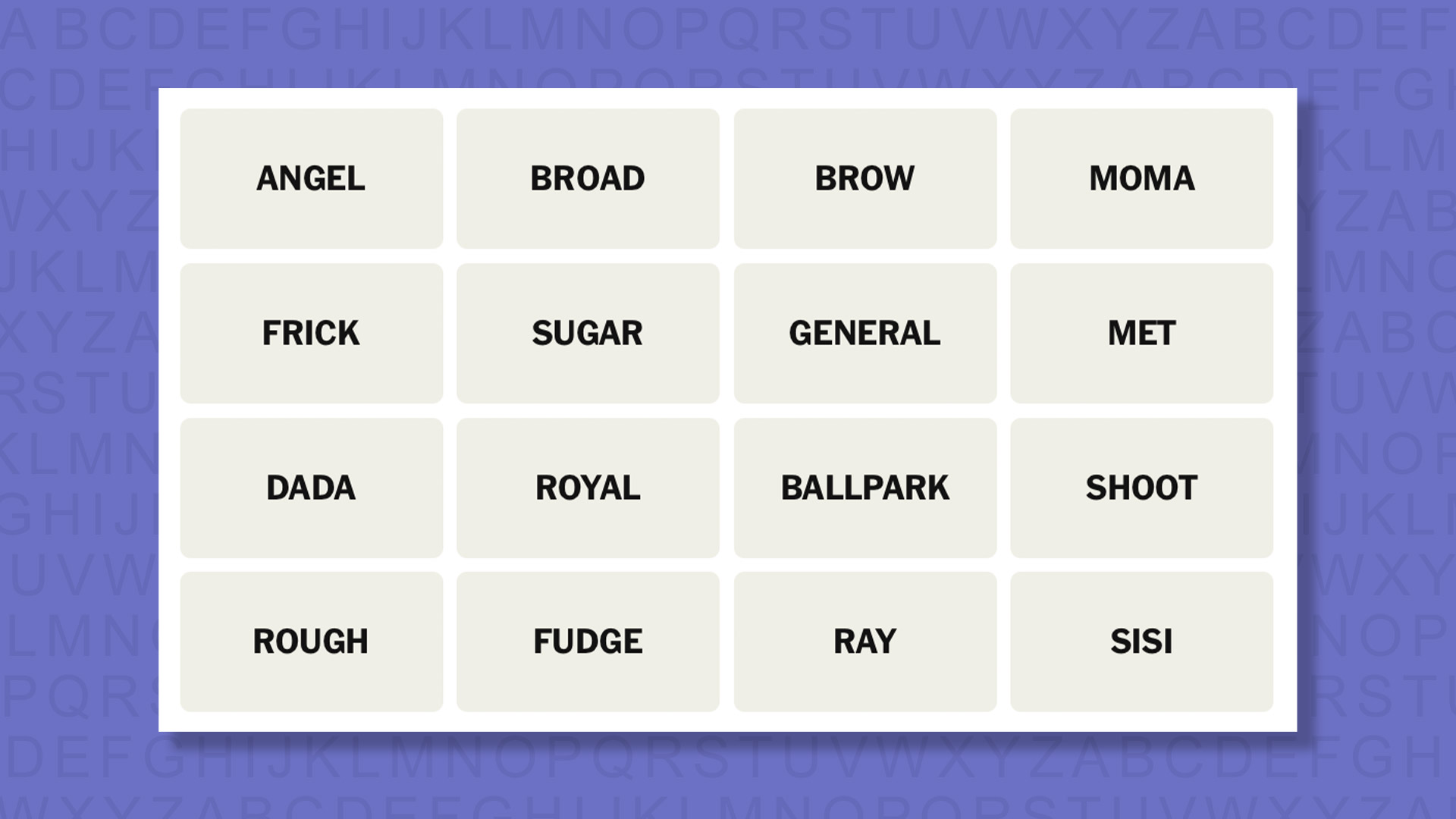 NYT Connections hints for game 905 on a purple background