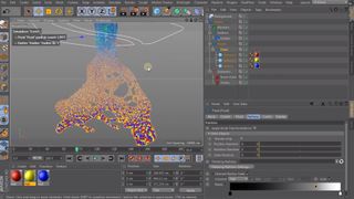 RealFlow C4D interface