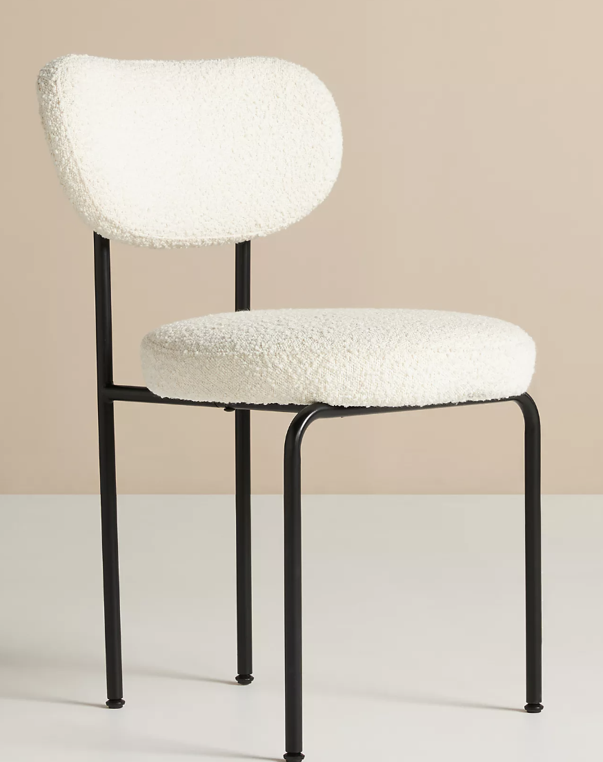 white dining chair