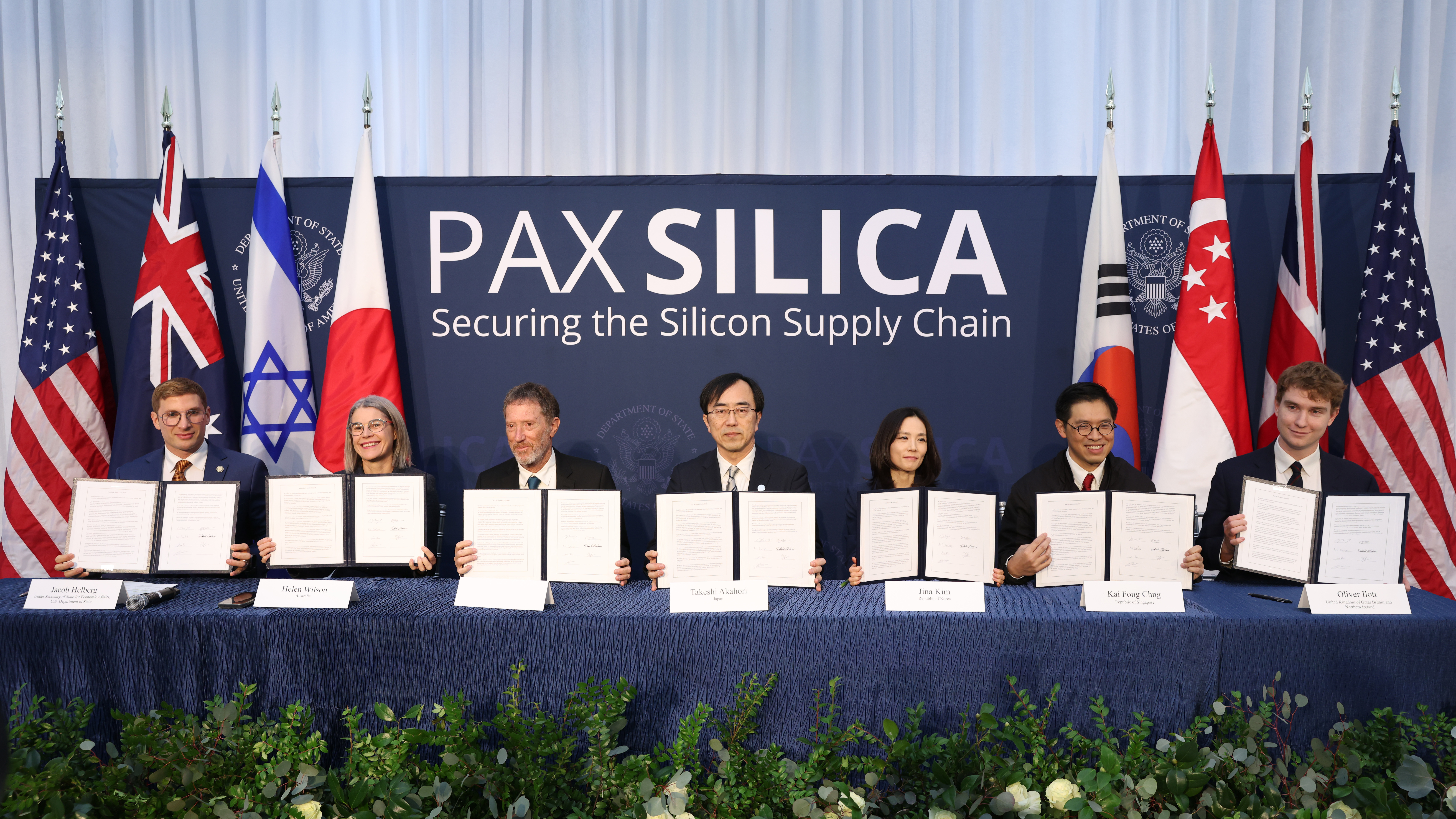 Undersecretary of State Jacob Helberg Convenes The Pax Silica Summit at Donald J. Trump Institute of Peace on December 12, 2025 in Washington, DC.
