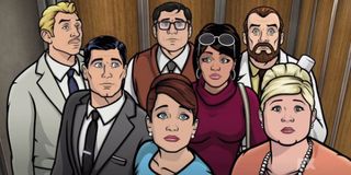 Some of the main cast of Archer.