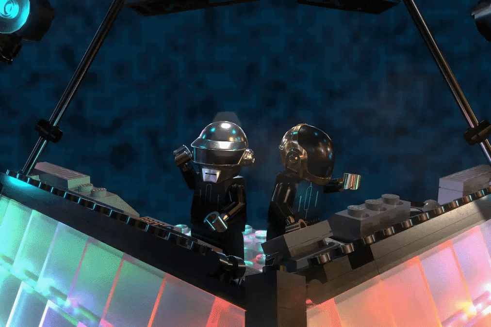 Animation from the original 'Daft Punk Concert' Lego Ideas set proposal