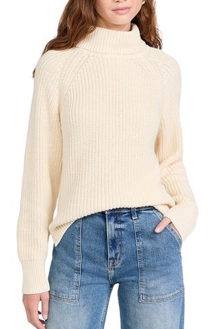 Alex Mill Nora Turtleneck Sweater in Cashmere Cotton