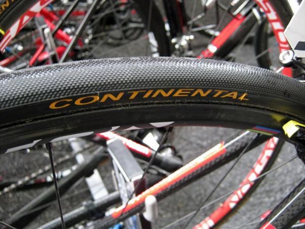 BMC are using Continental wet tyres for today's stage.