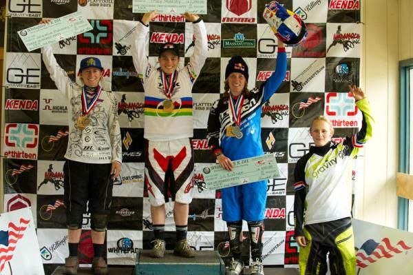 Women's podium