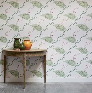 Seaweed vintage wallpaper, 1927, by Edward Bawden (Available from St Judes, Copyright of The Edward Bawden Estate, Courtesy of the Victoria and Albert Museum, London)
