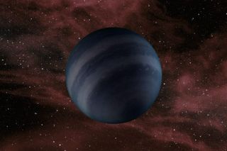 This visualization depicts a dark brown dwarf, which might resemble a black dwarf.