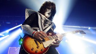 Tommy Thayer of Kiss performs at The Forum on July 4, 2012 in London, England.