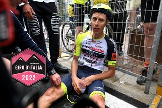 Jan Hirt (Intermarché Wanty Gobert Matériaux) after winning stage 16 of the Giro d'Italia 2022