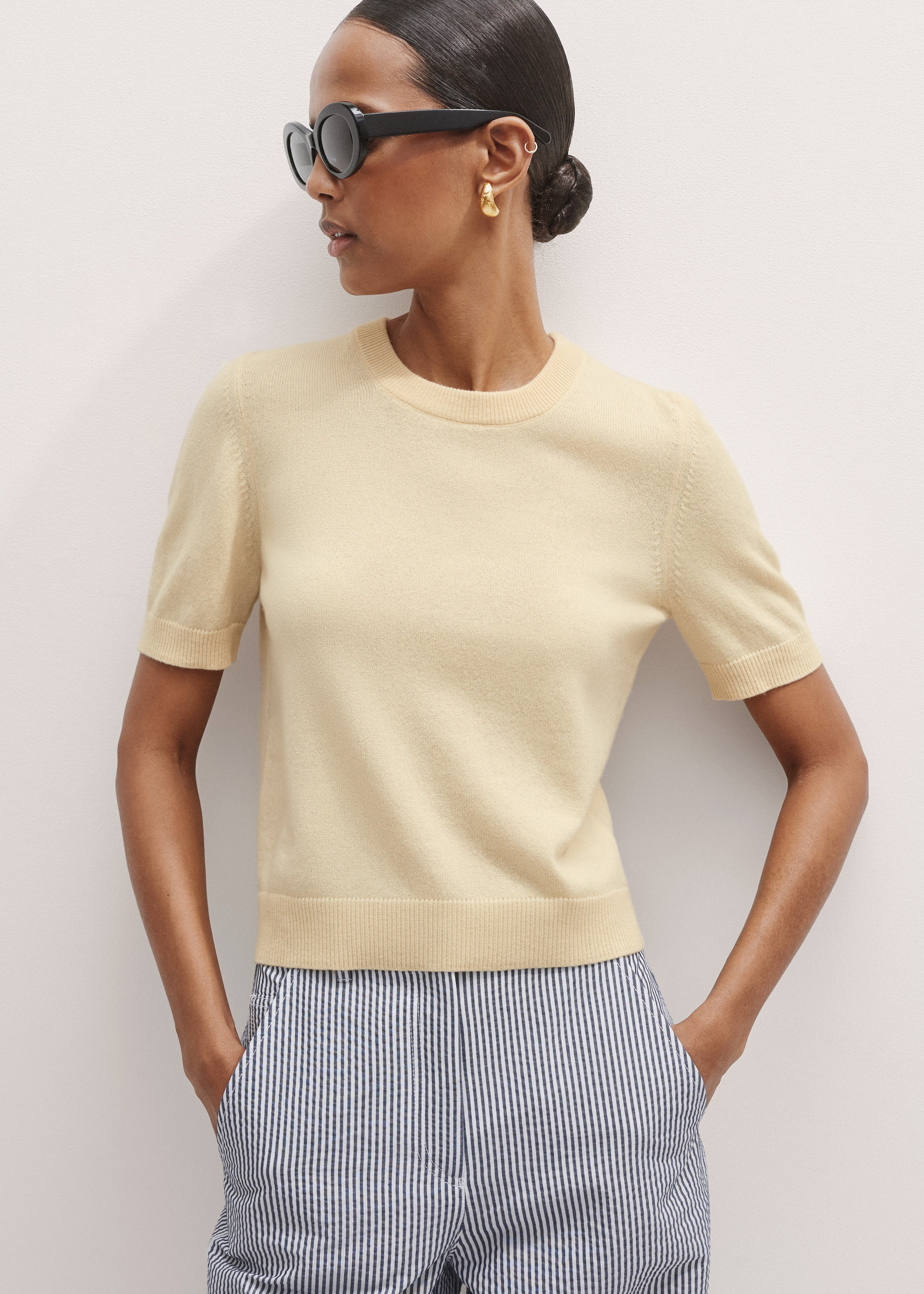 Cashmere Crop Tee